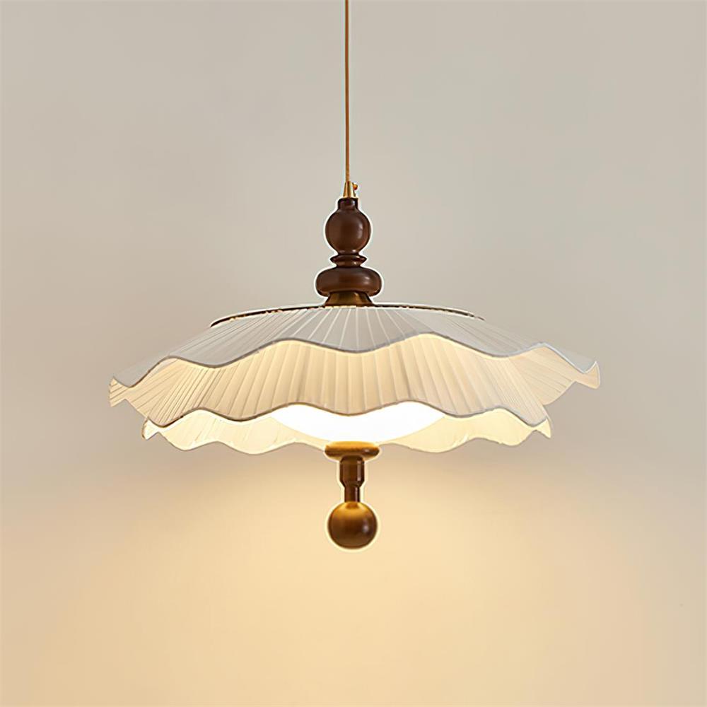 Ravina Pendant Lamp Pleated Ruffled Edge - Letslighting