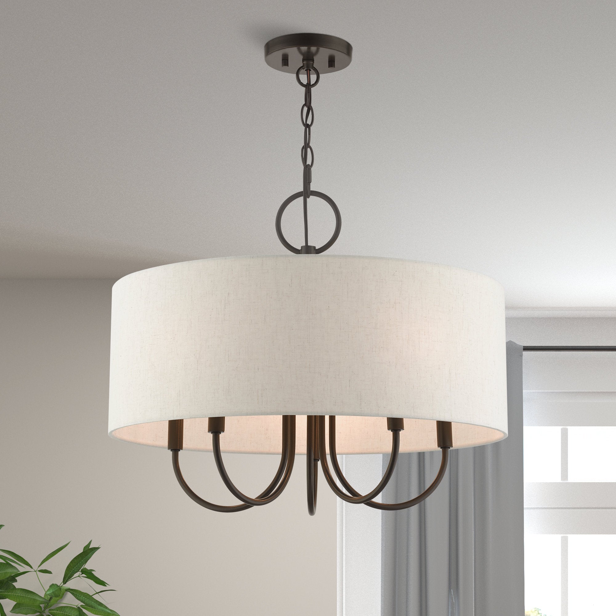 Ovyneth Classic Vintage Drum Fabric Chandelier - Letslighting