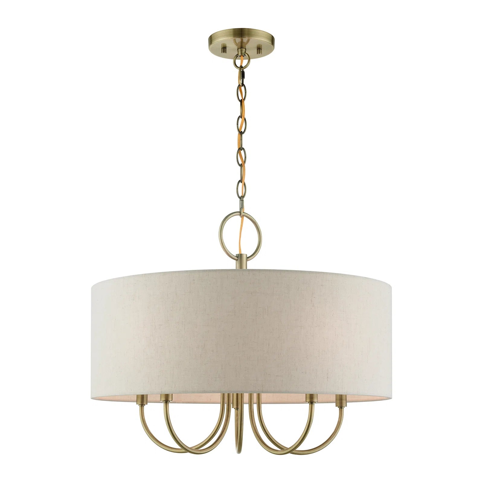Ovyneth Classic Vintage Drum Fabric Chandelier - Letslighting