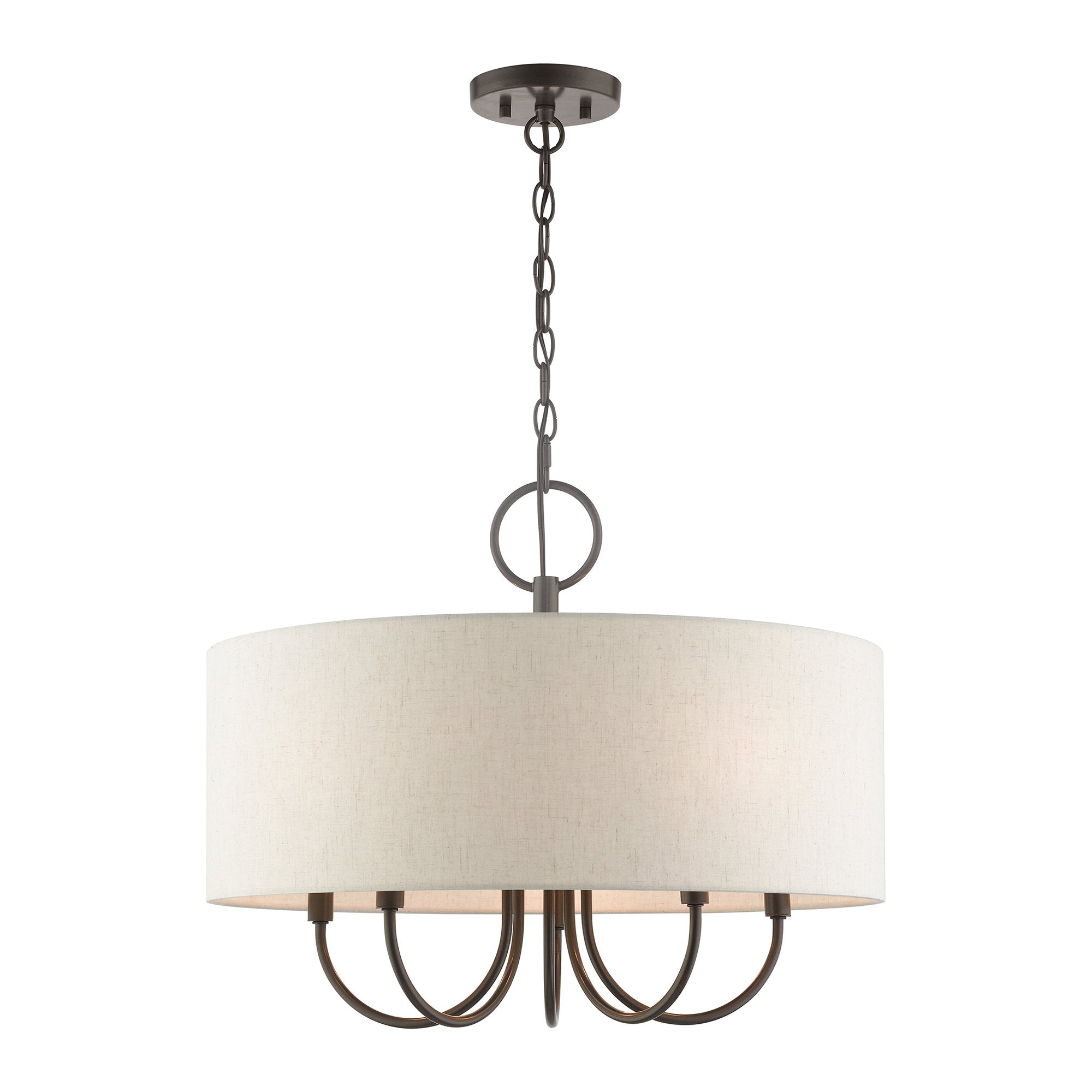 Ovyneth Classic Vintage Drum Fabric Chandelier - Letslighting