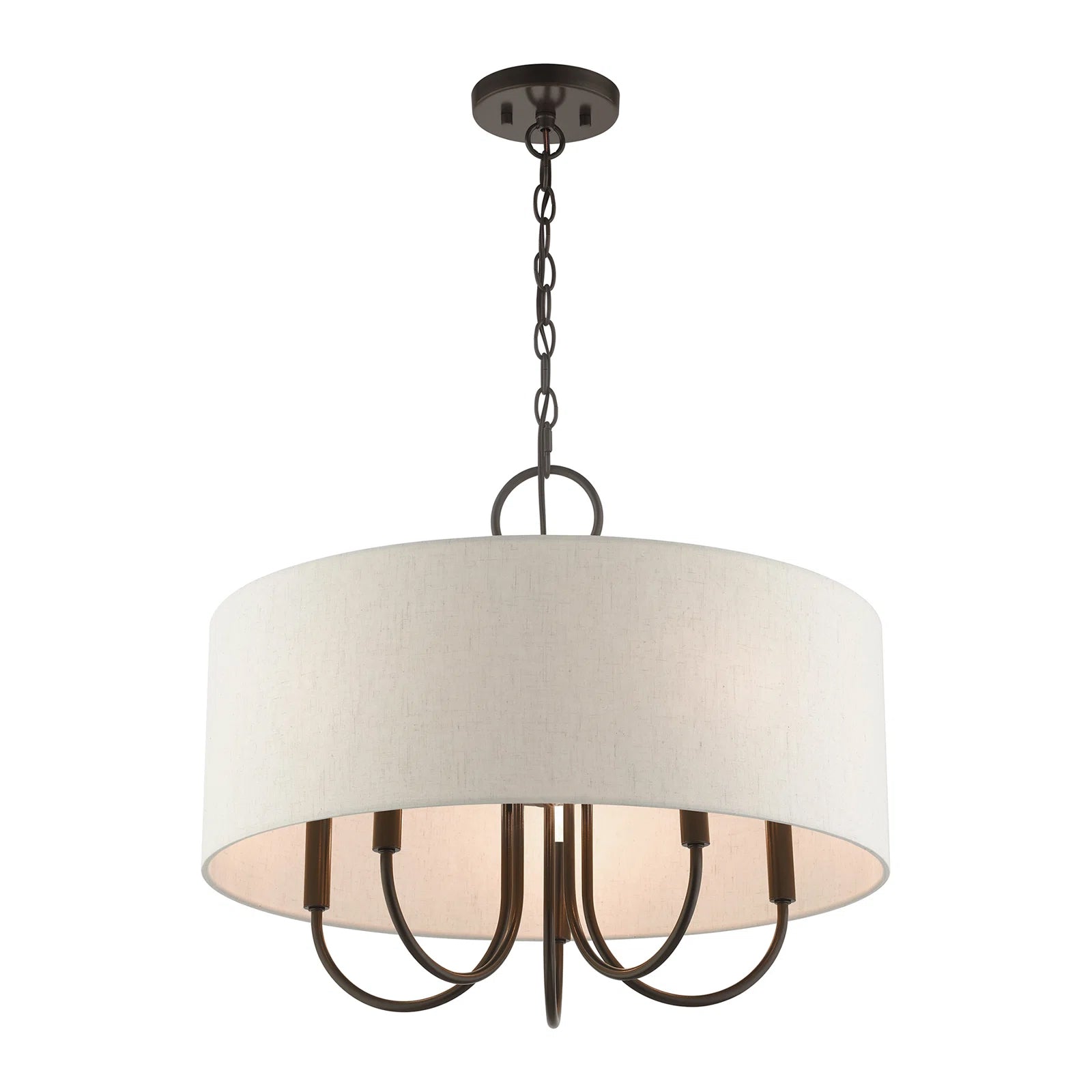 Ovyneth Classic Vintage Drum Fabric Chandelier - Letslighting