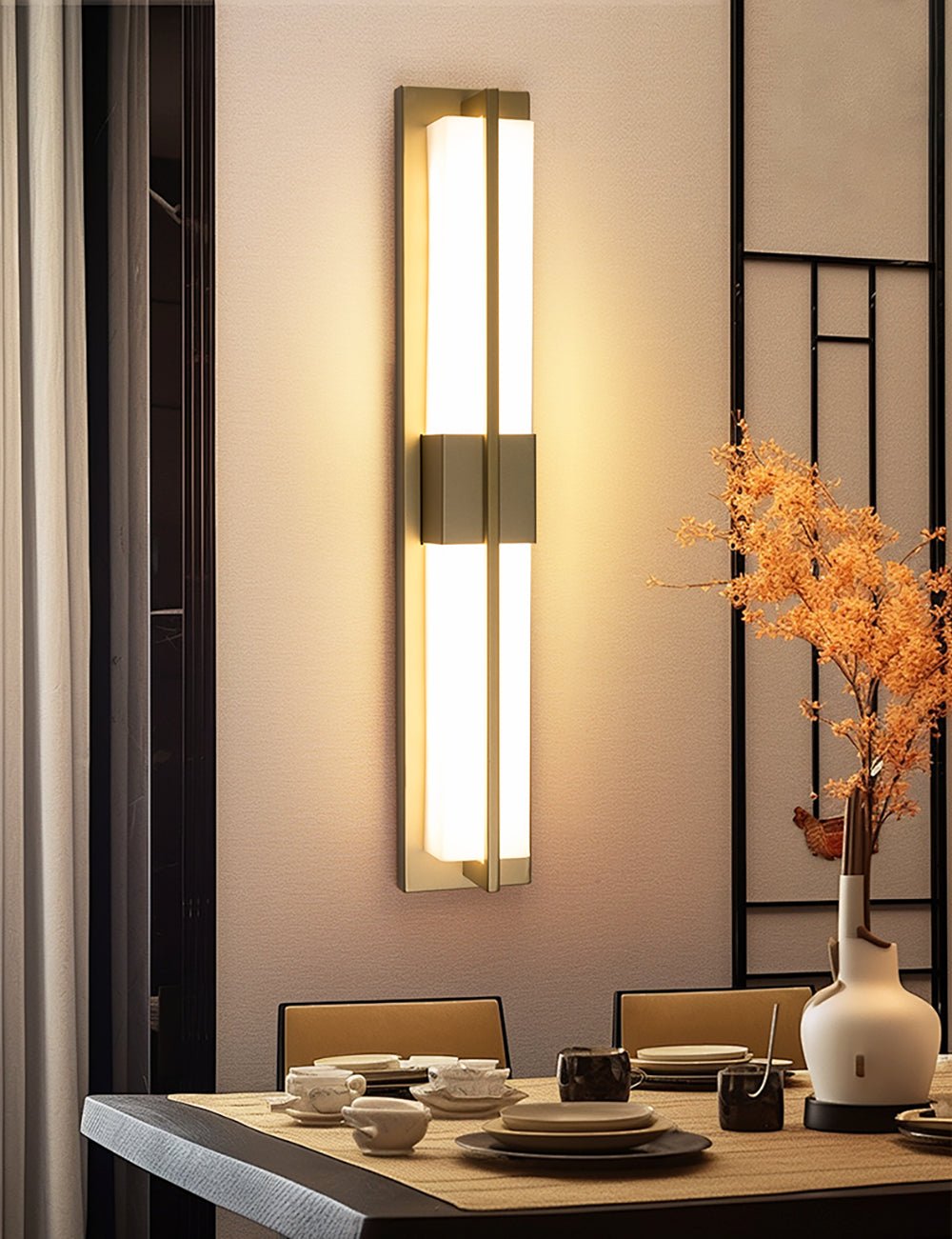 Caspian Alabaster Brass Wall Light - Letslighting