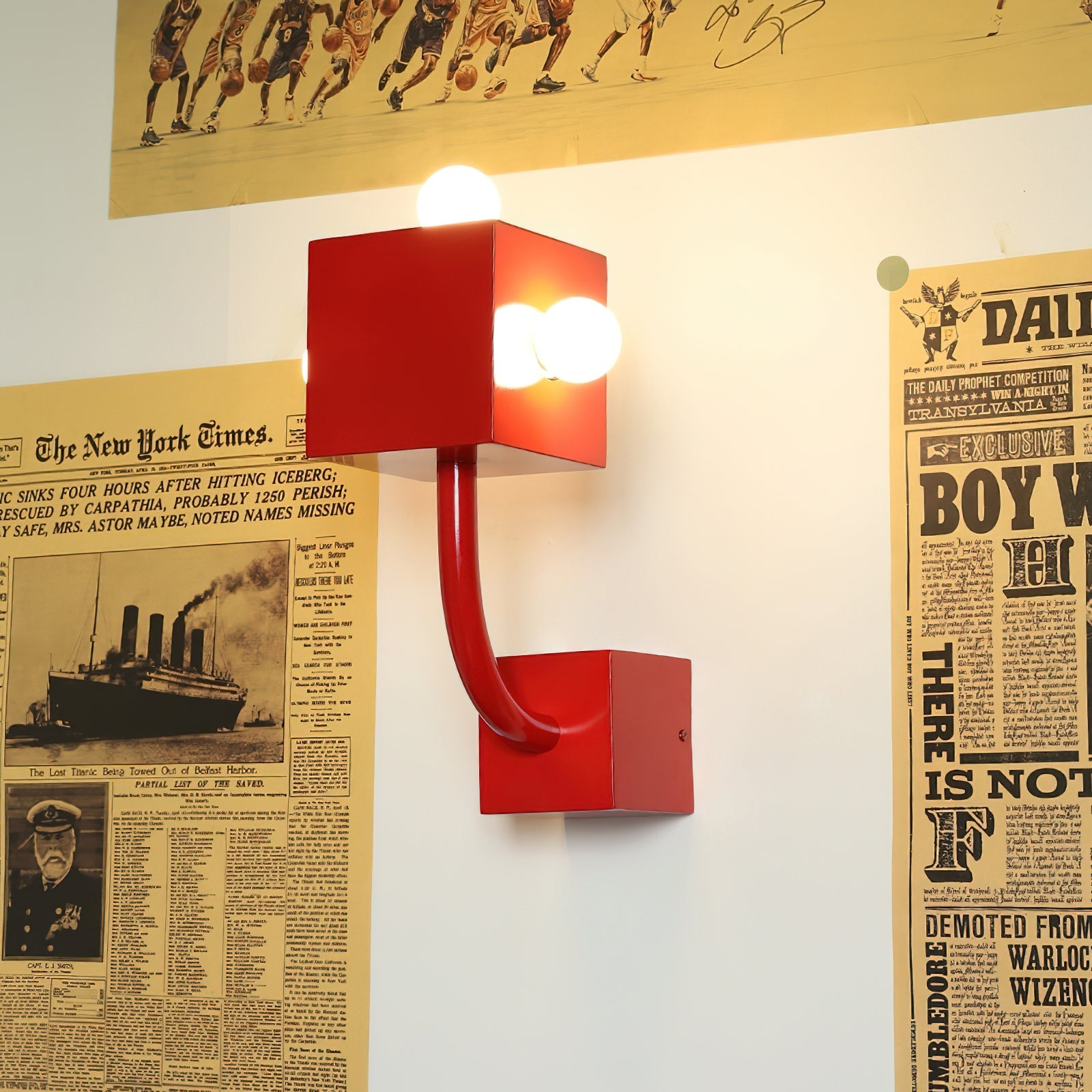 AvantCube Red Wall Lamp - Letslighting