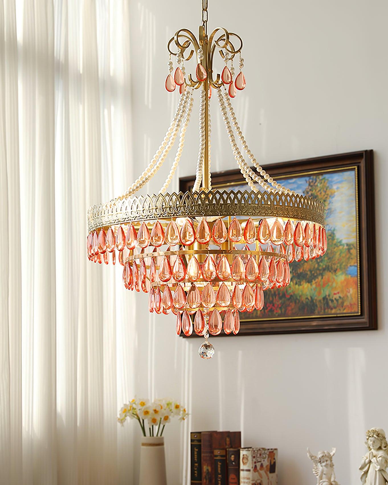 Virello Red Ruby Chandelier - Letslighting