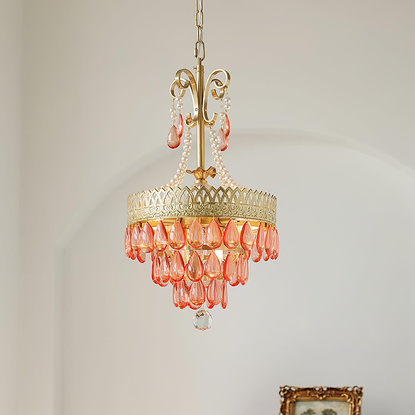 Virello Red Ruby Chandelier - Letslighting