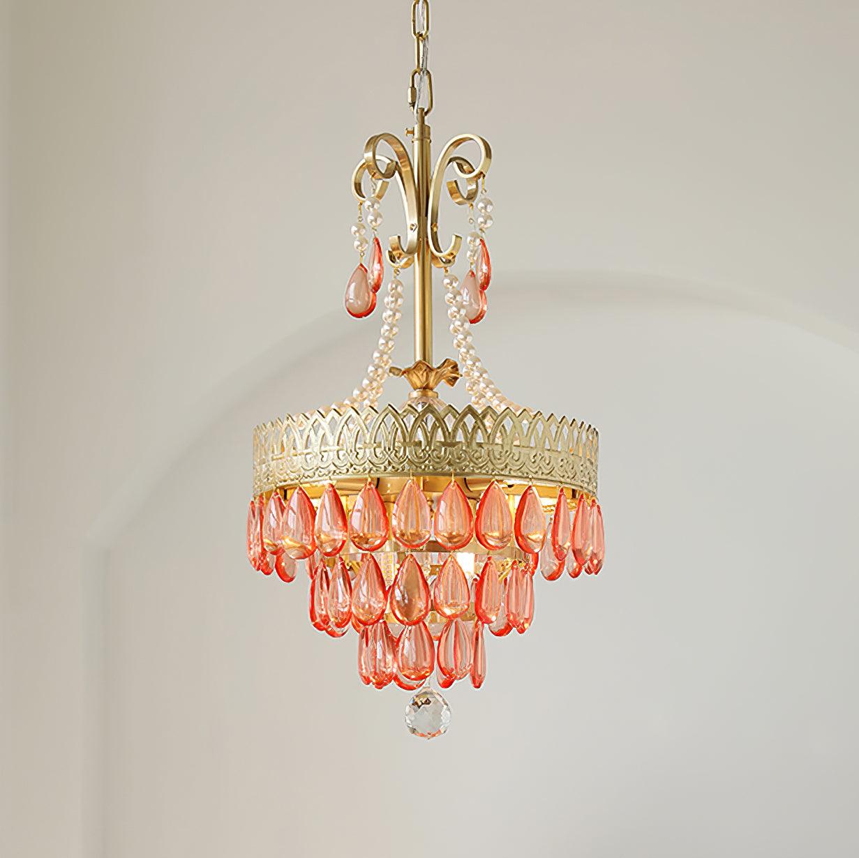 Virello Red Ruby Chandelier - Letslighting