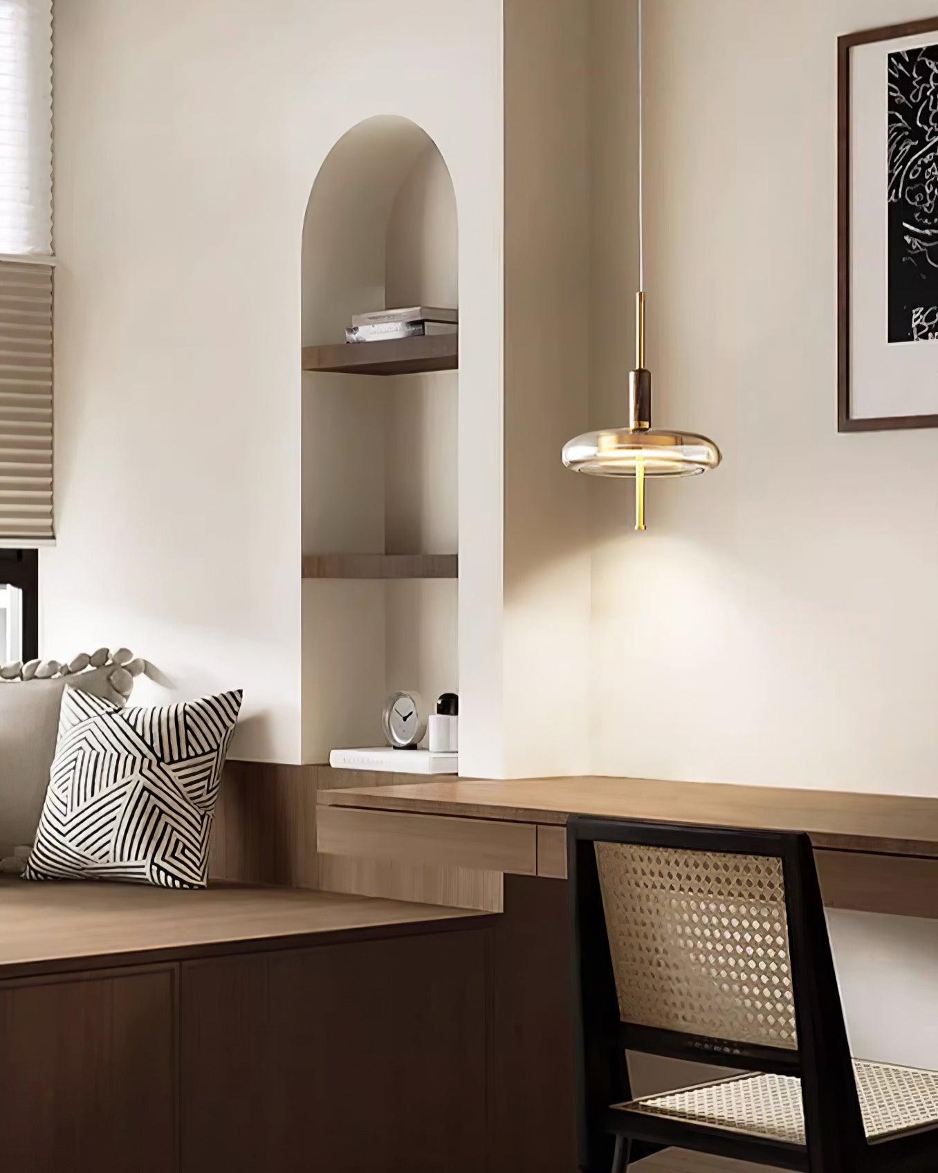 Redondo LED Halo Glass Disc Pendant Lamp - Letslighting