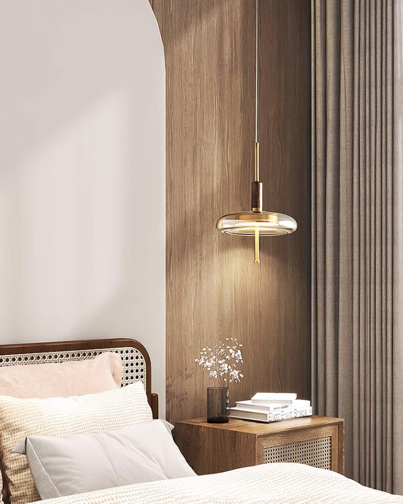 Redondo LED Halo Glass Disc Pendant Lamp - Letslighting