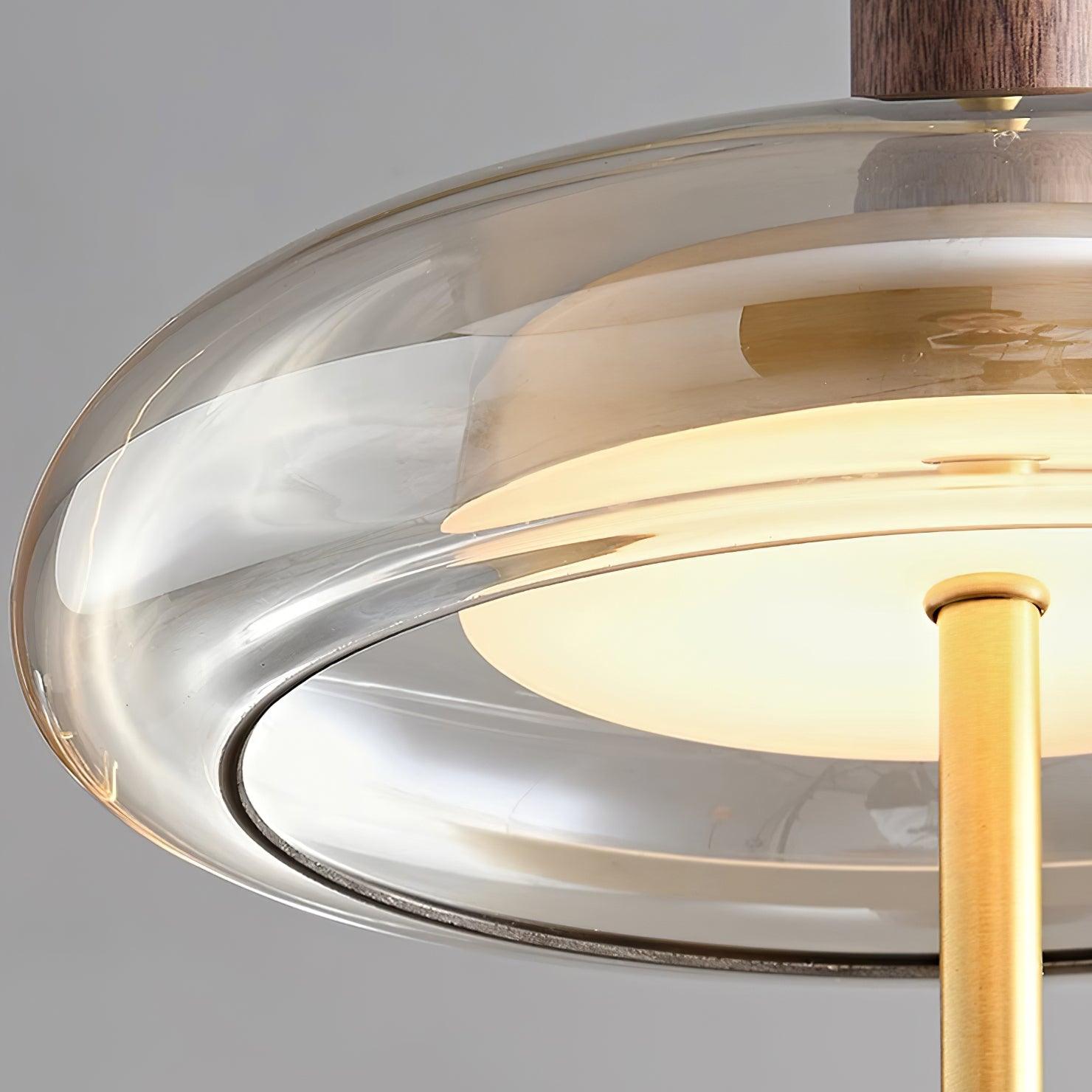 Redondo LED Halo Glass Disc Pendant Lamp - Letslighting