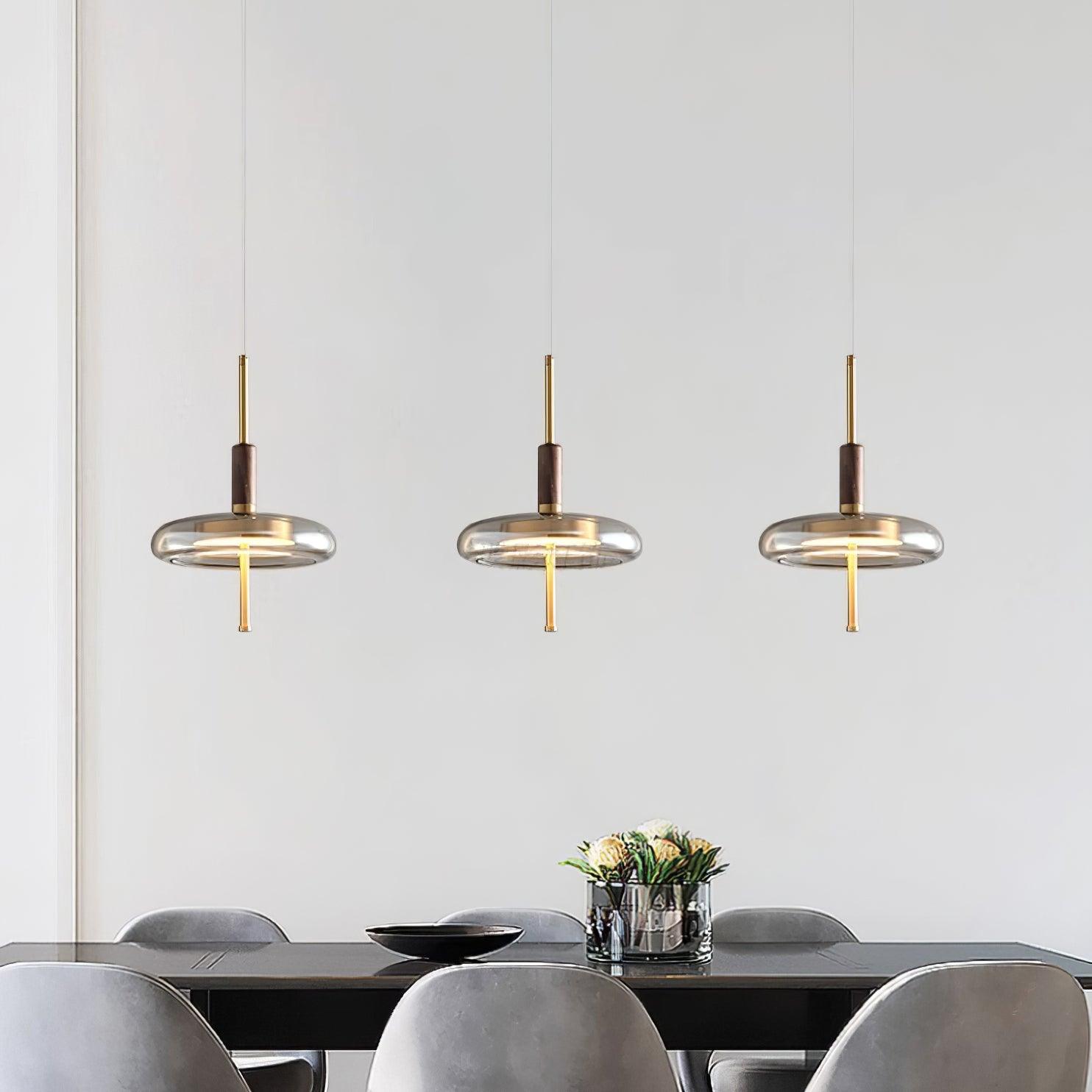 Redondo LED Halo Glass Disc Pendant Lamp - Letslighting