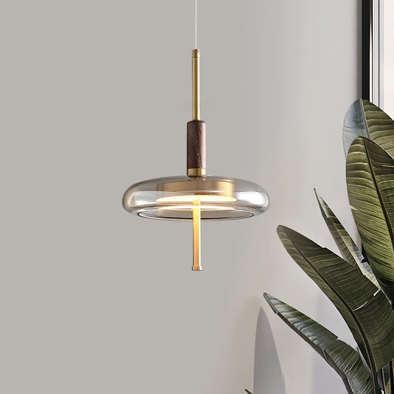 Redondo LED Halo Glass Disc Pendant Lamp - Letslighting