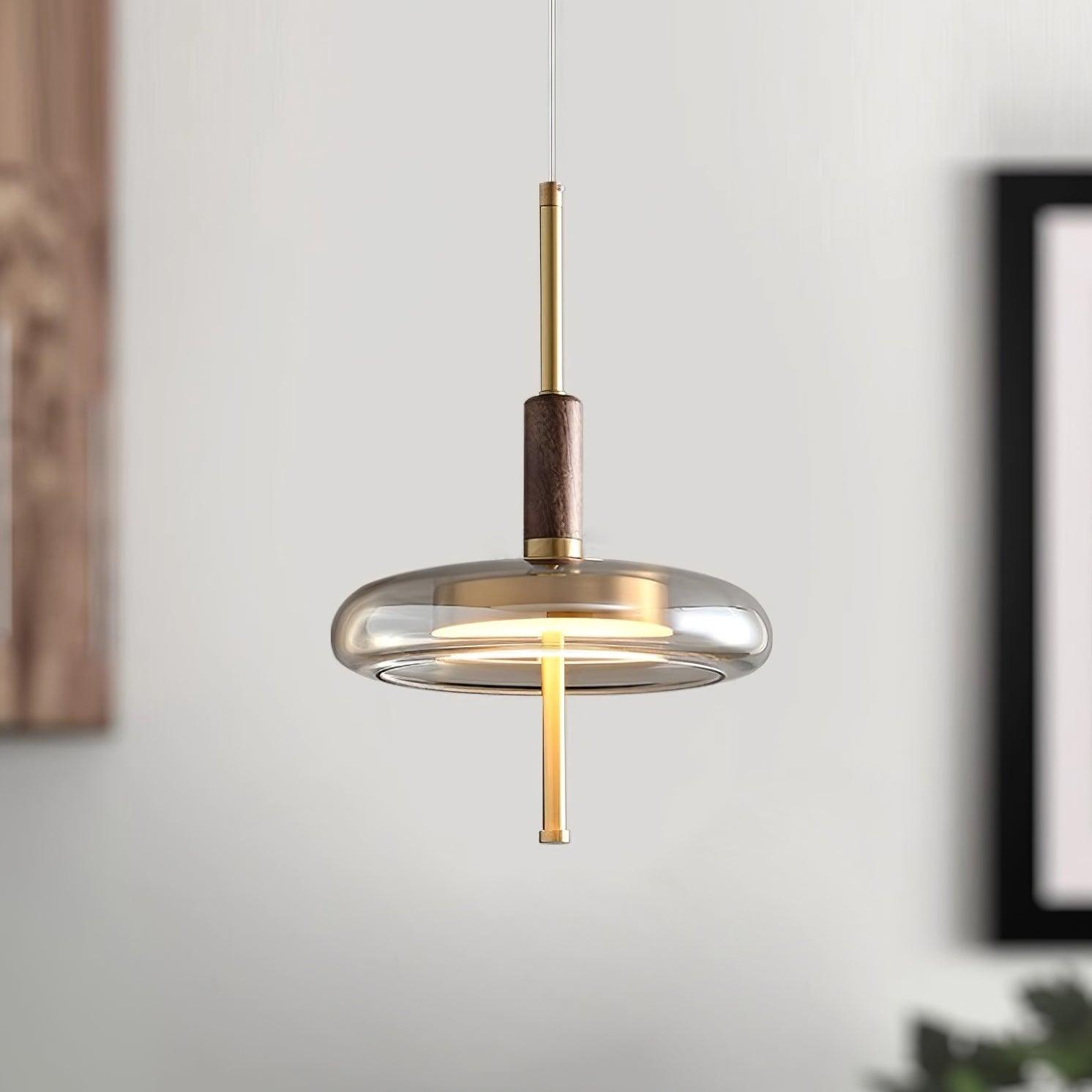 Redondo LED Halo Glass Disc Pendant Lamp - Letslighting