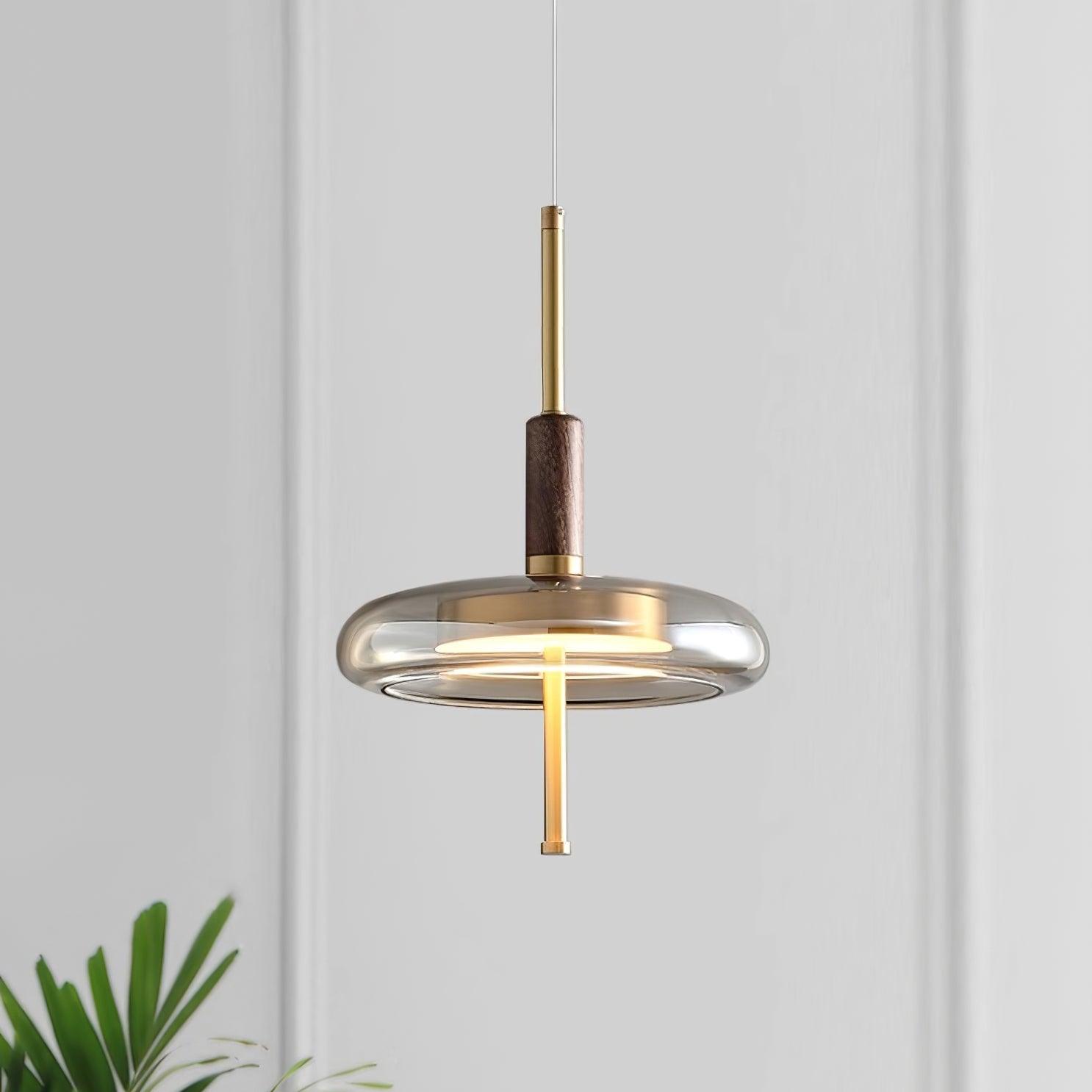 Redondo LED Halo Glass Disc Pendant Lamp - Letslighting