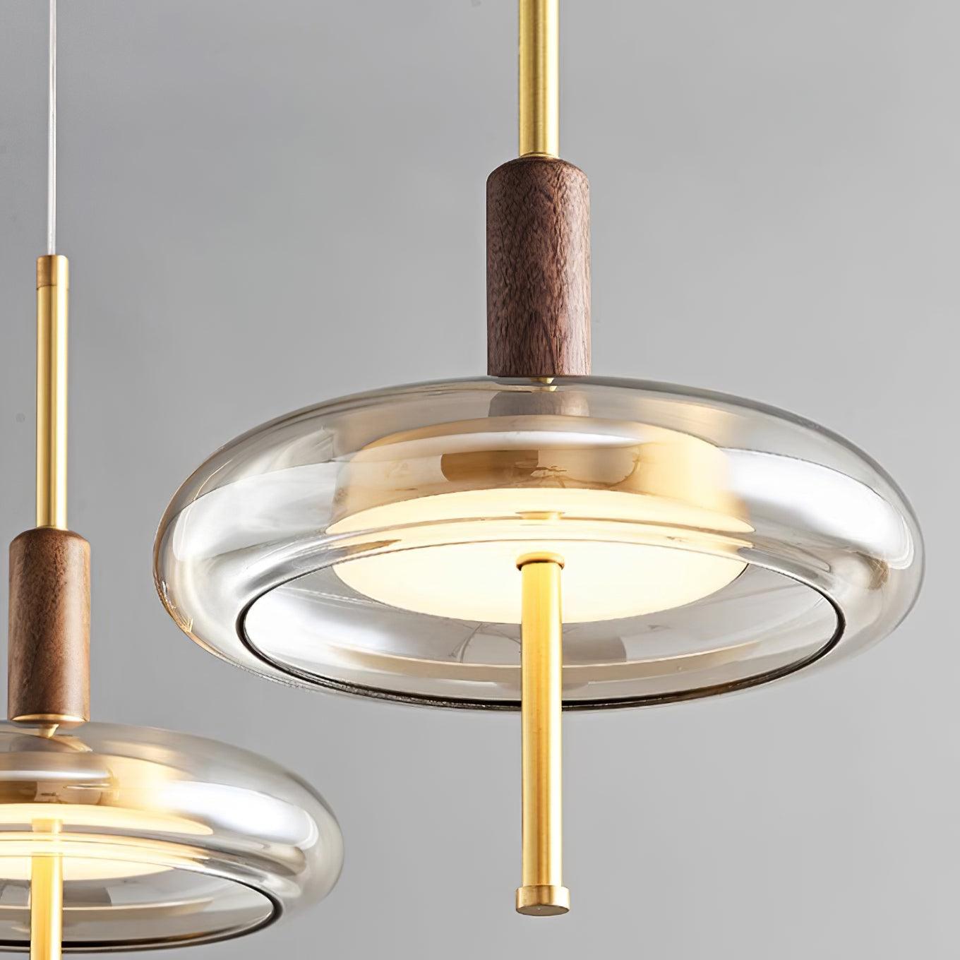 Redondo LED Halo Glass Disc Pendant Lamp - Letslighting