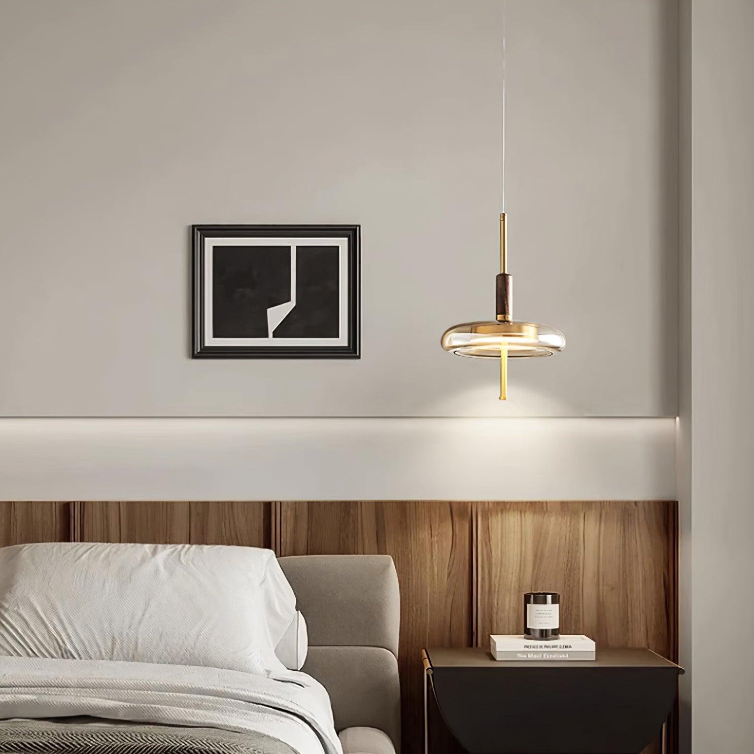 Redondo LED Halo Glass Disc Pendant Lamp - Letslighting