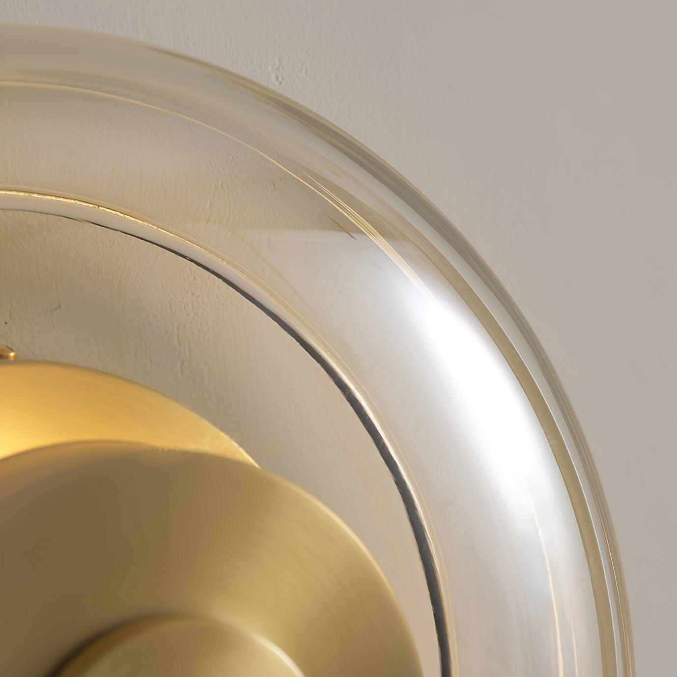 Elysso Brass Circular Wall Lamp - Letslighting