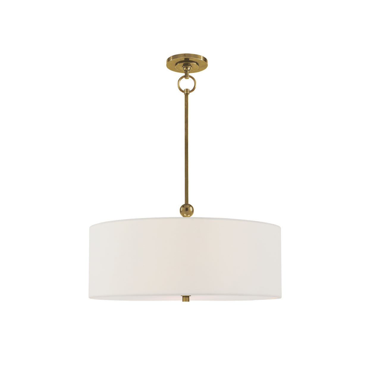 Olvynis Modern Minimalist Hanging Brass Fabric Pendant Lamp - Letslighting