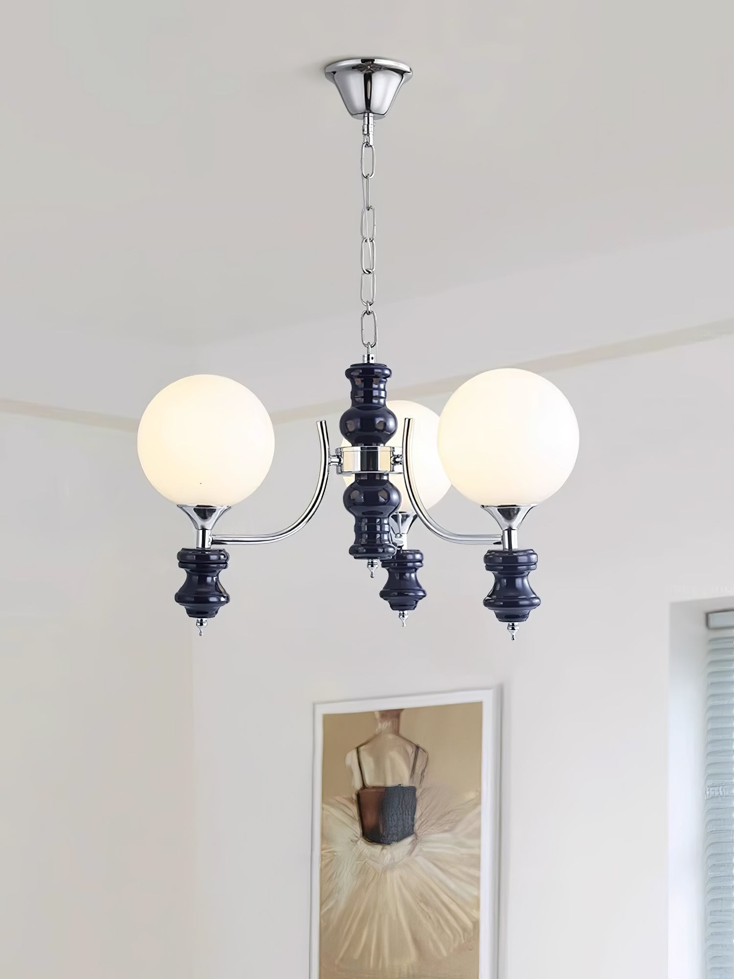 Aurora Chandelier Regal Orb Frosted - Letslighting