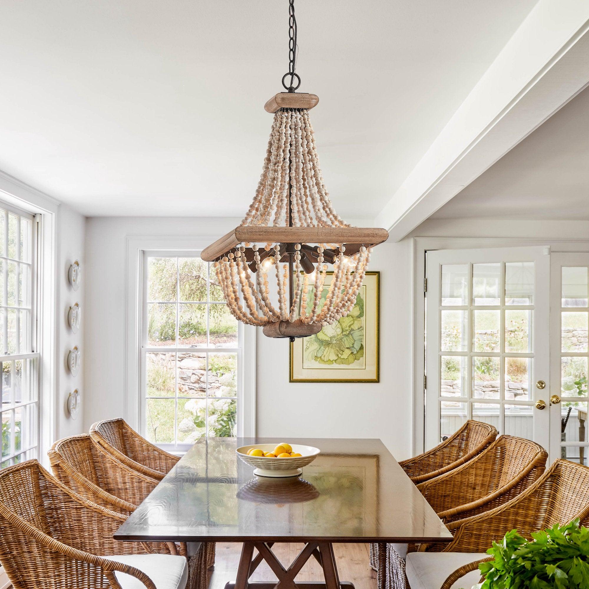 Aursorir Postmodern Luxury Wooden Chandelier - Letslighting