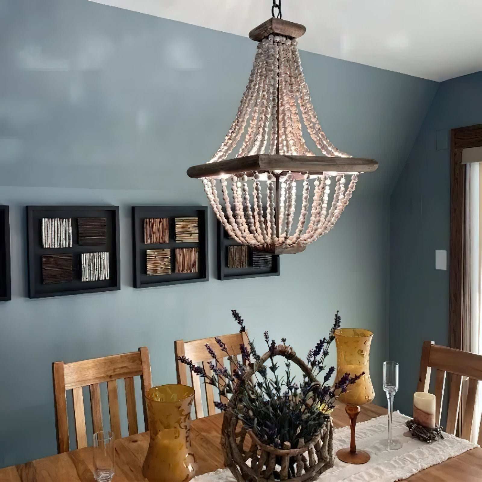 Aursorir Postmodern Luxury Wooden Chandelier - Letslighting