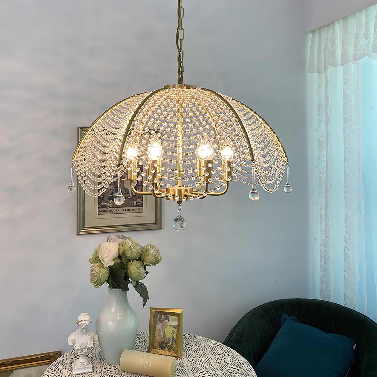 Ulsilus Elegance Style Beads Crystal Chandelier - Letslighting