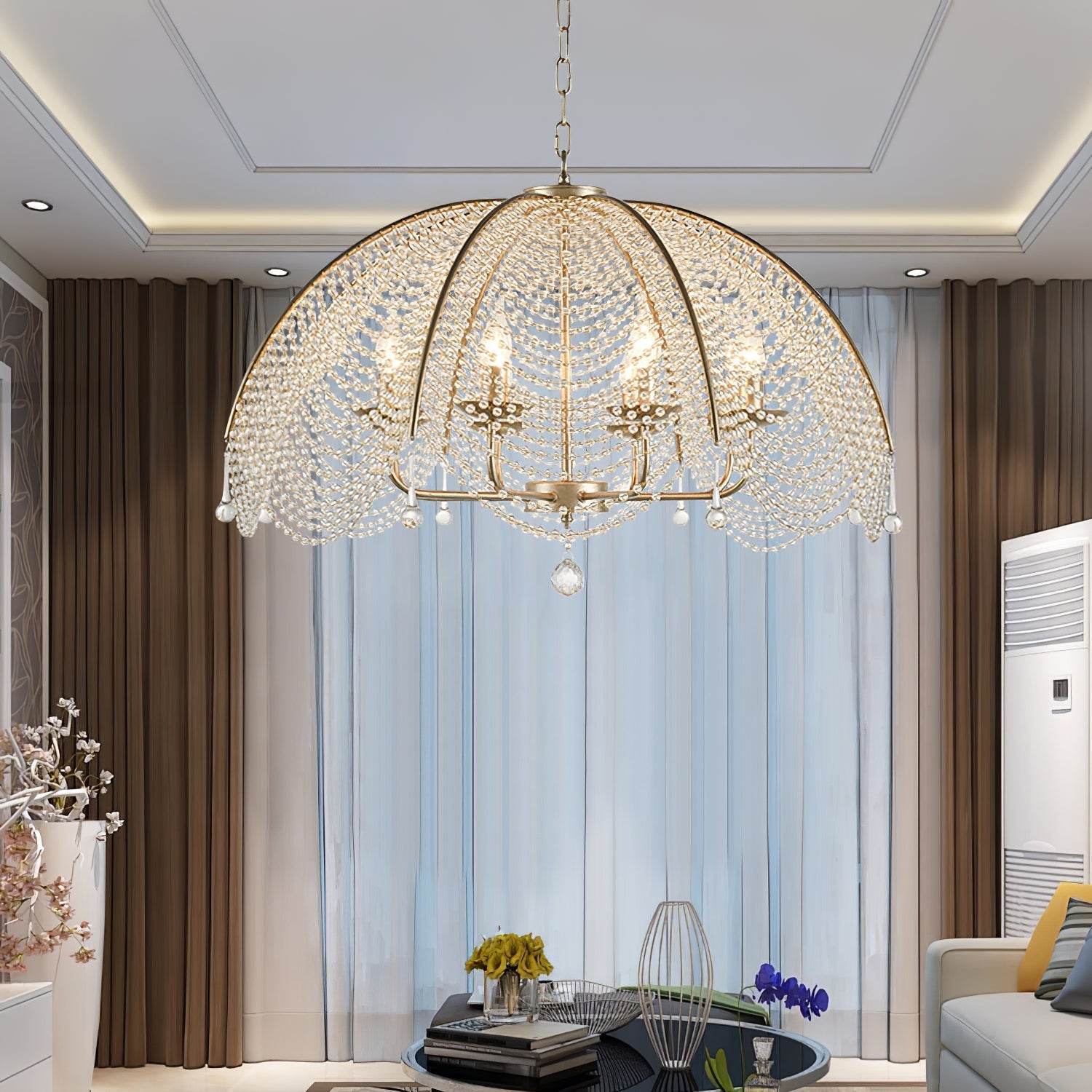 Ulsilus Elegance Style Beads Crystal Chandelier - Letslighting