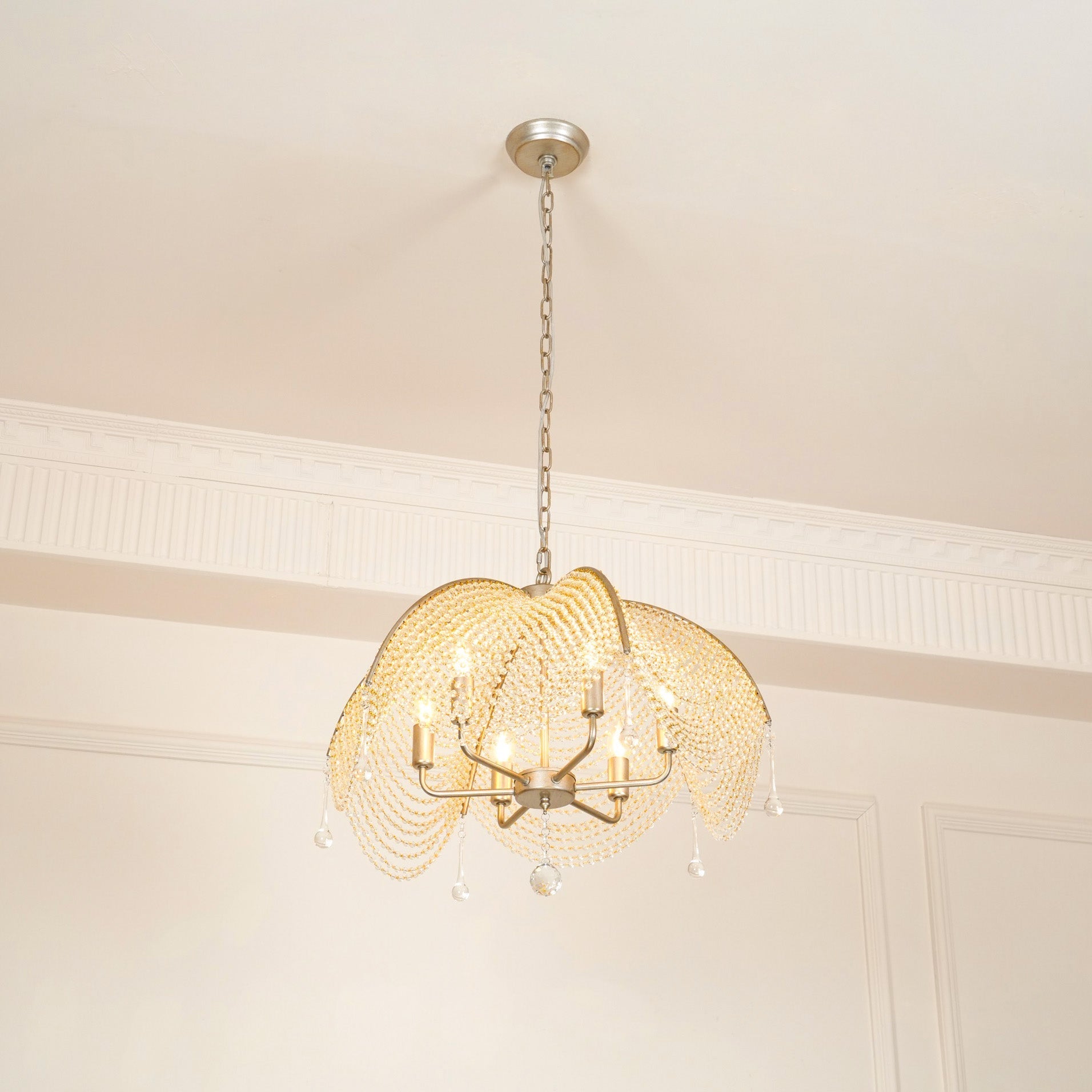 Ulsilus Elegance Style Beads Crystal Chandelier - Letslighting
