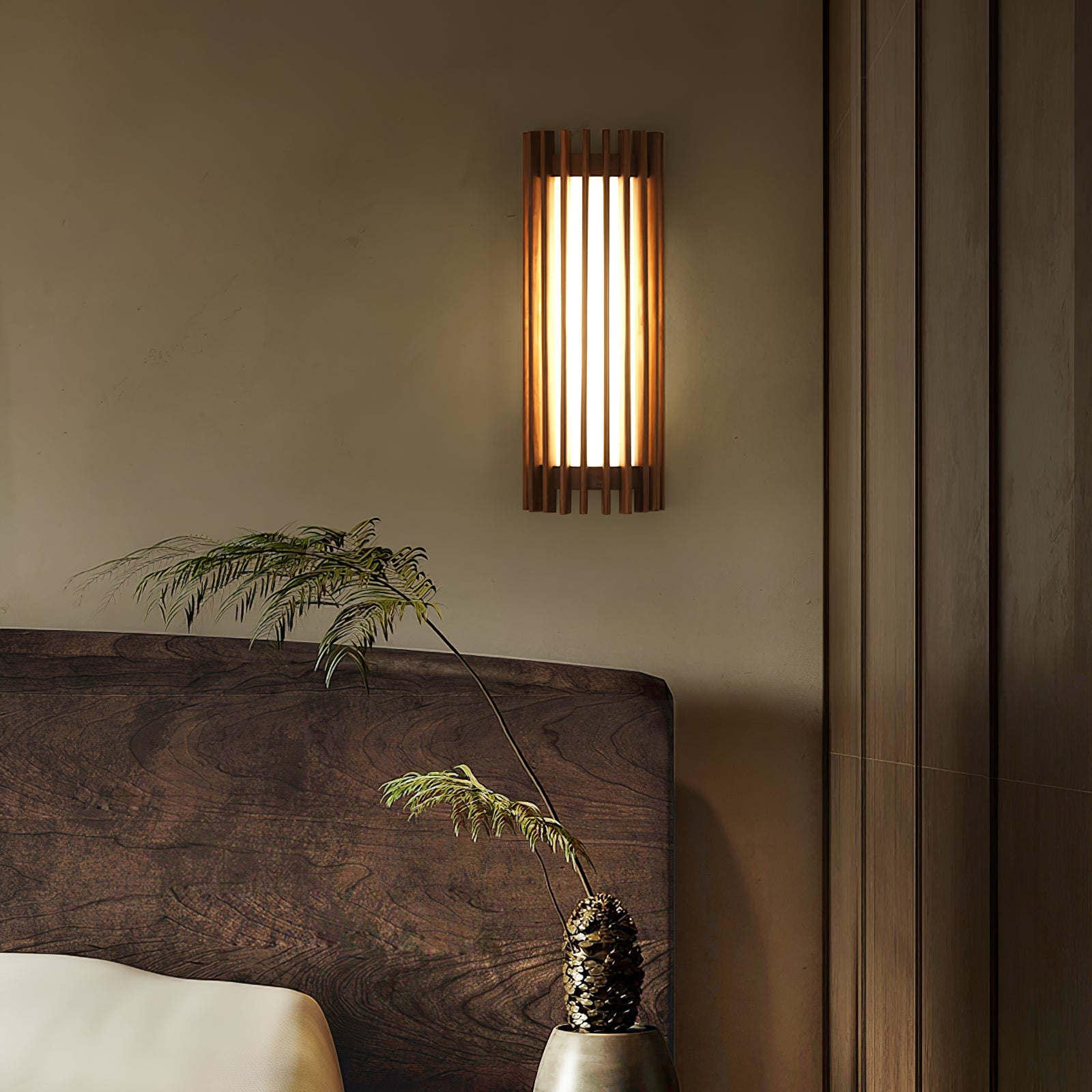 Muto Walnut Indoor Wall Lamp