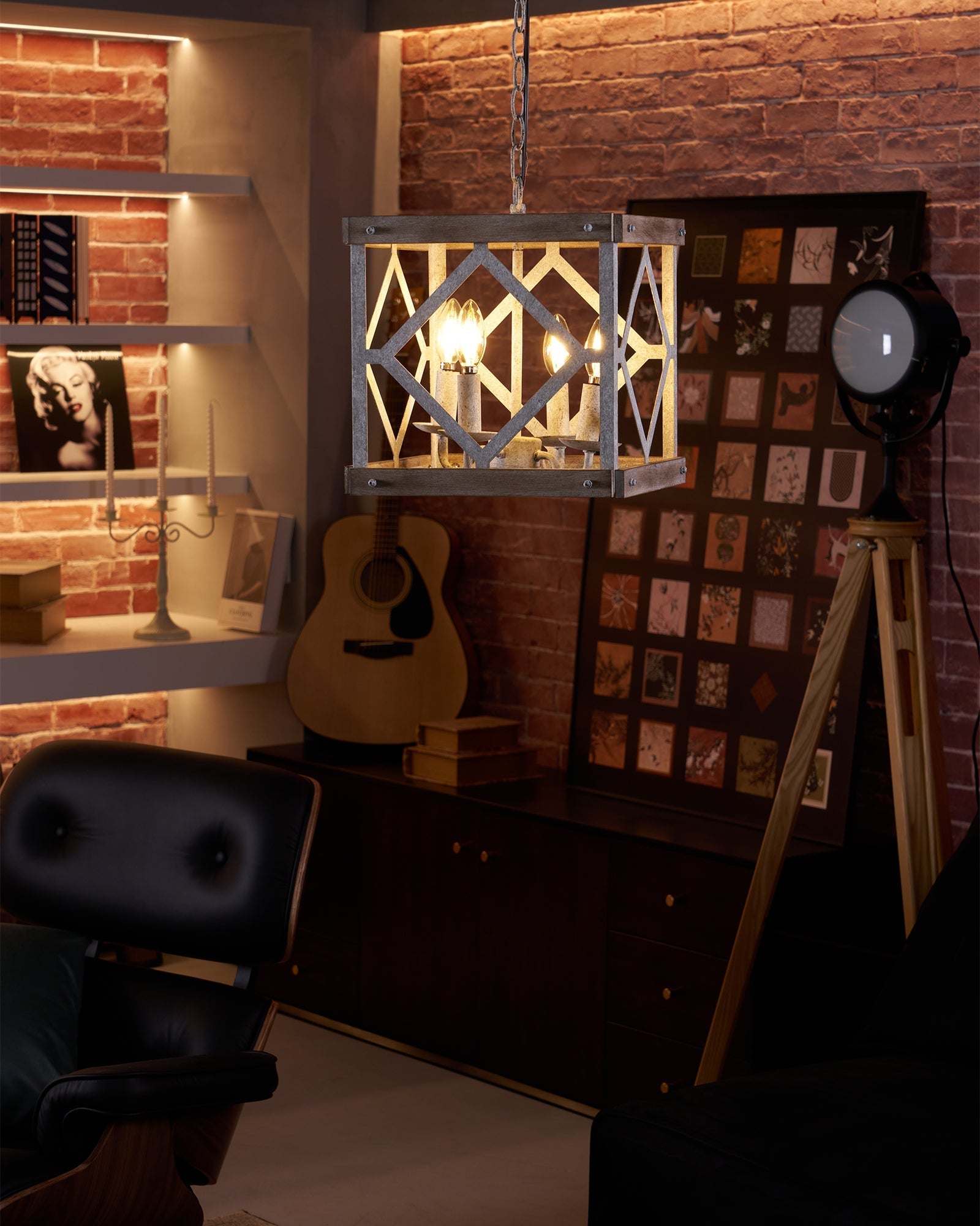 Zelaeora Individual Creativity 4 - Light Wooden Pendant Lamp - Letslighting
