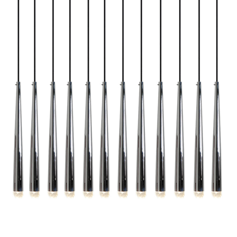 Chandelier with Polished Brass and Crystal Shades Minimalist - Letslighting