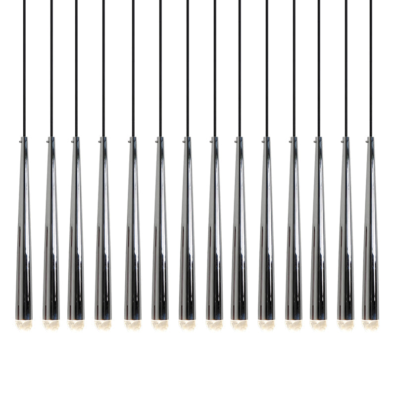 Chandelier with Polished Brass and Crystal Shades Minimalist - Letslighting