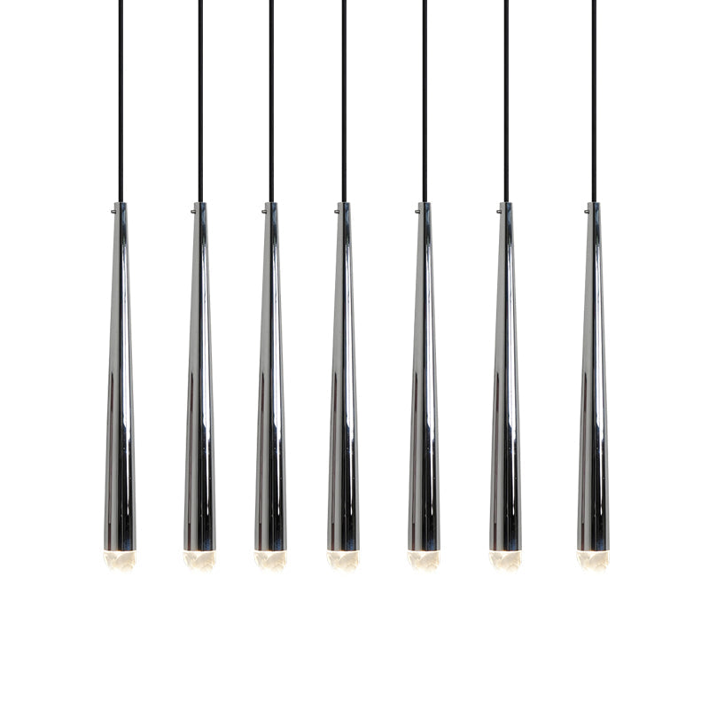 Chandelier with Polished Brass and Crystal Shades Minimalist - Letslighting