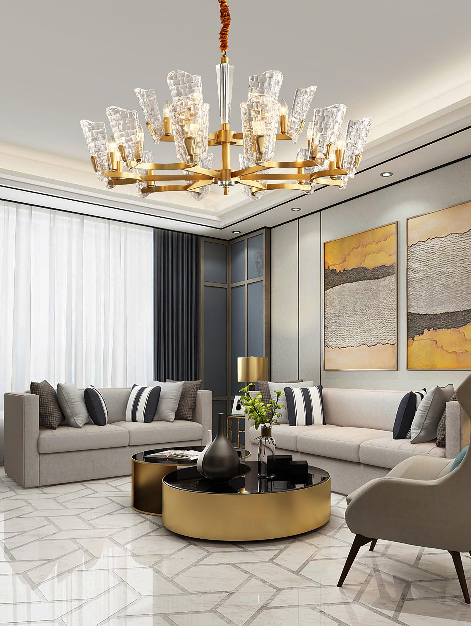Radiant Luxury Brass Chandelier - Letslighting
