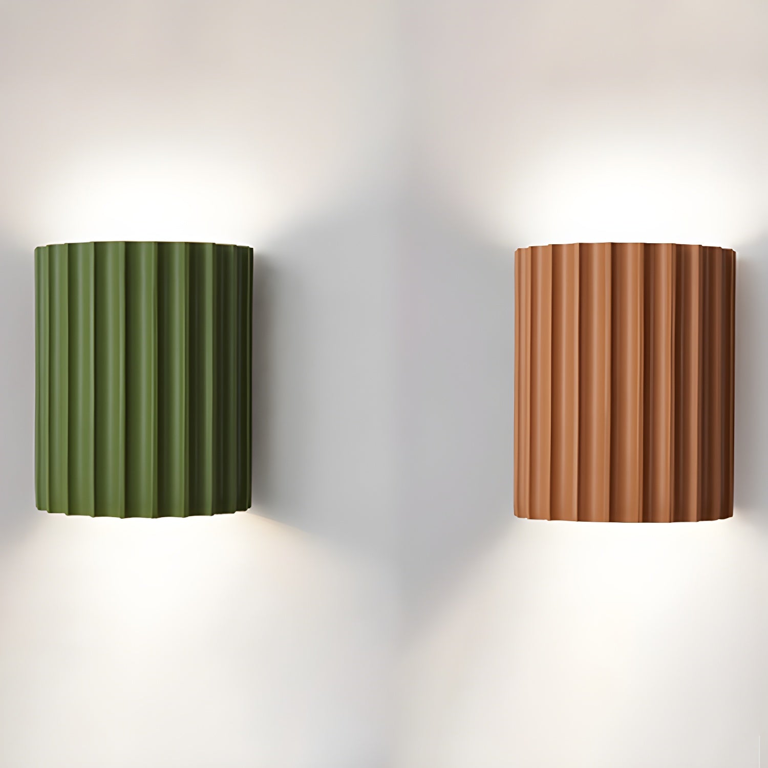 Ivvinen Nordic Art Ribbed Resin Wall Lamp - Letslighting