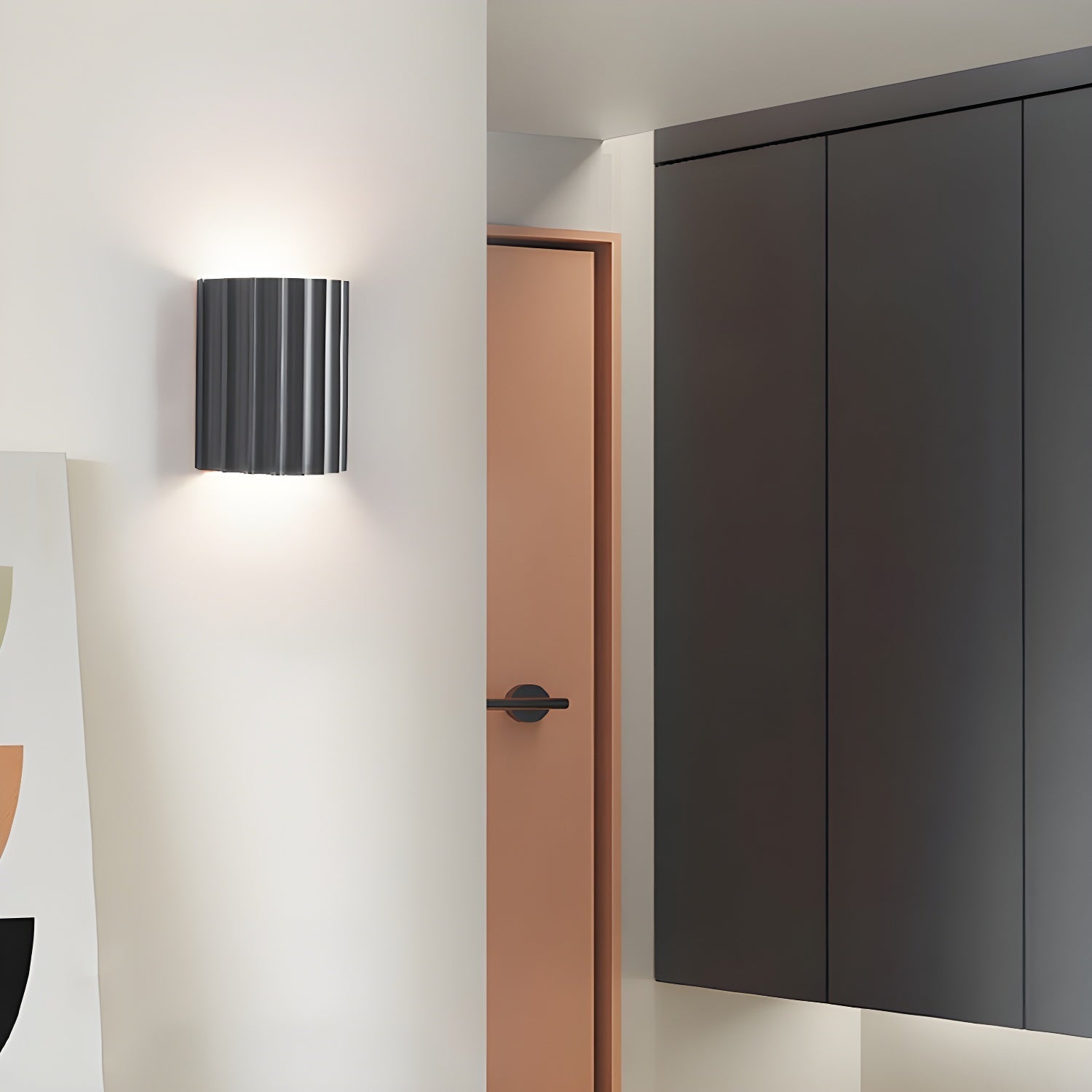 Ivvinen Nordic Art Ribbed Resin Wall Lamp - Letslighting