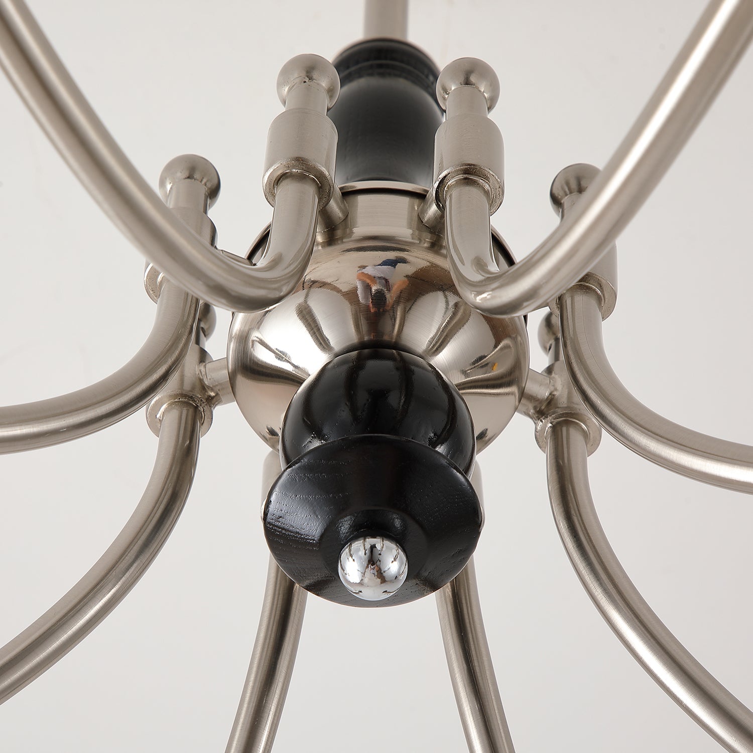 Retro Ellan Chandelier Glass Globe Polished - Letslighting