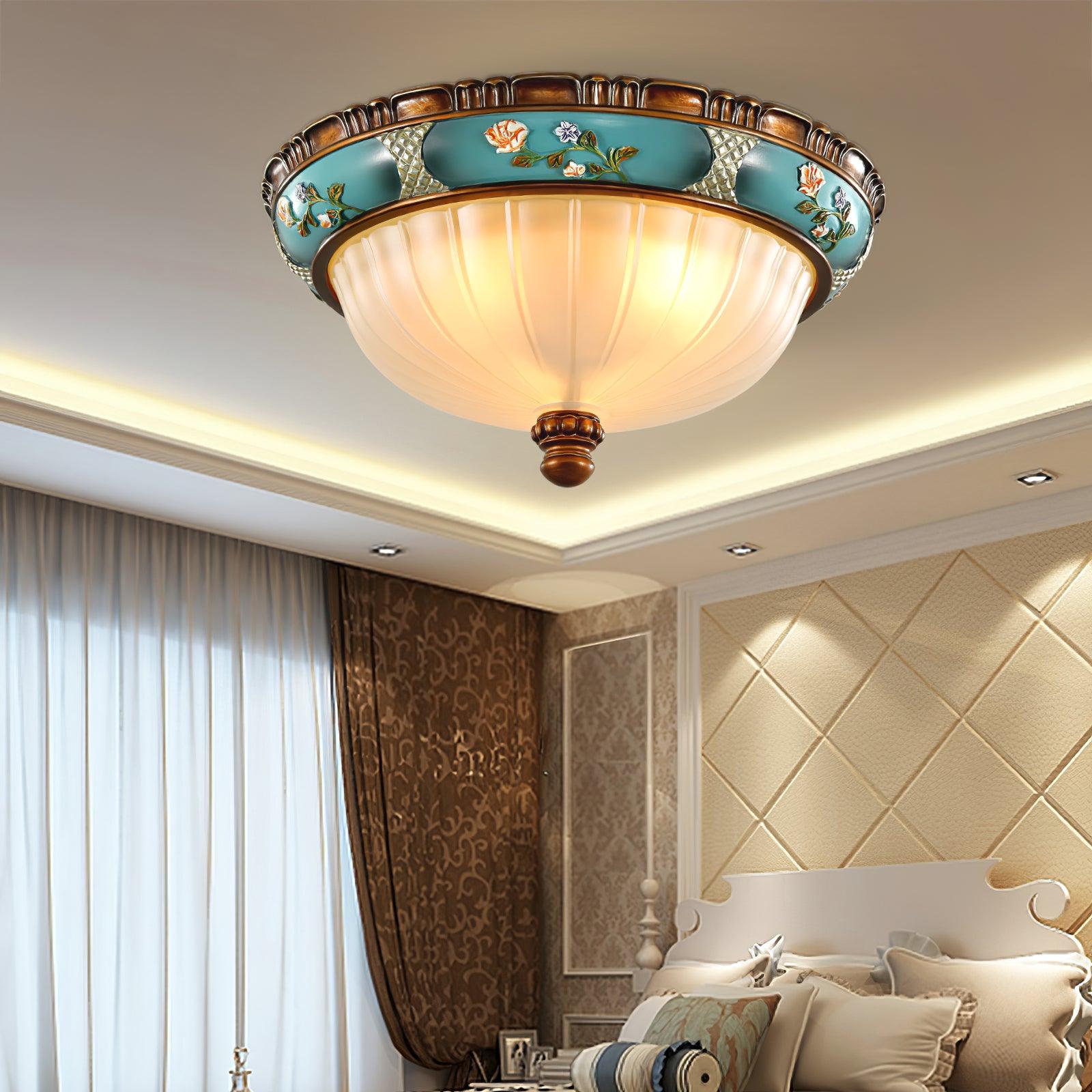Solara Ceiling Lamp Floral Recessed Vintage - Letslighting