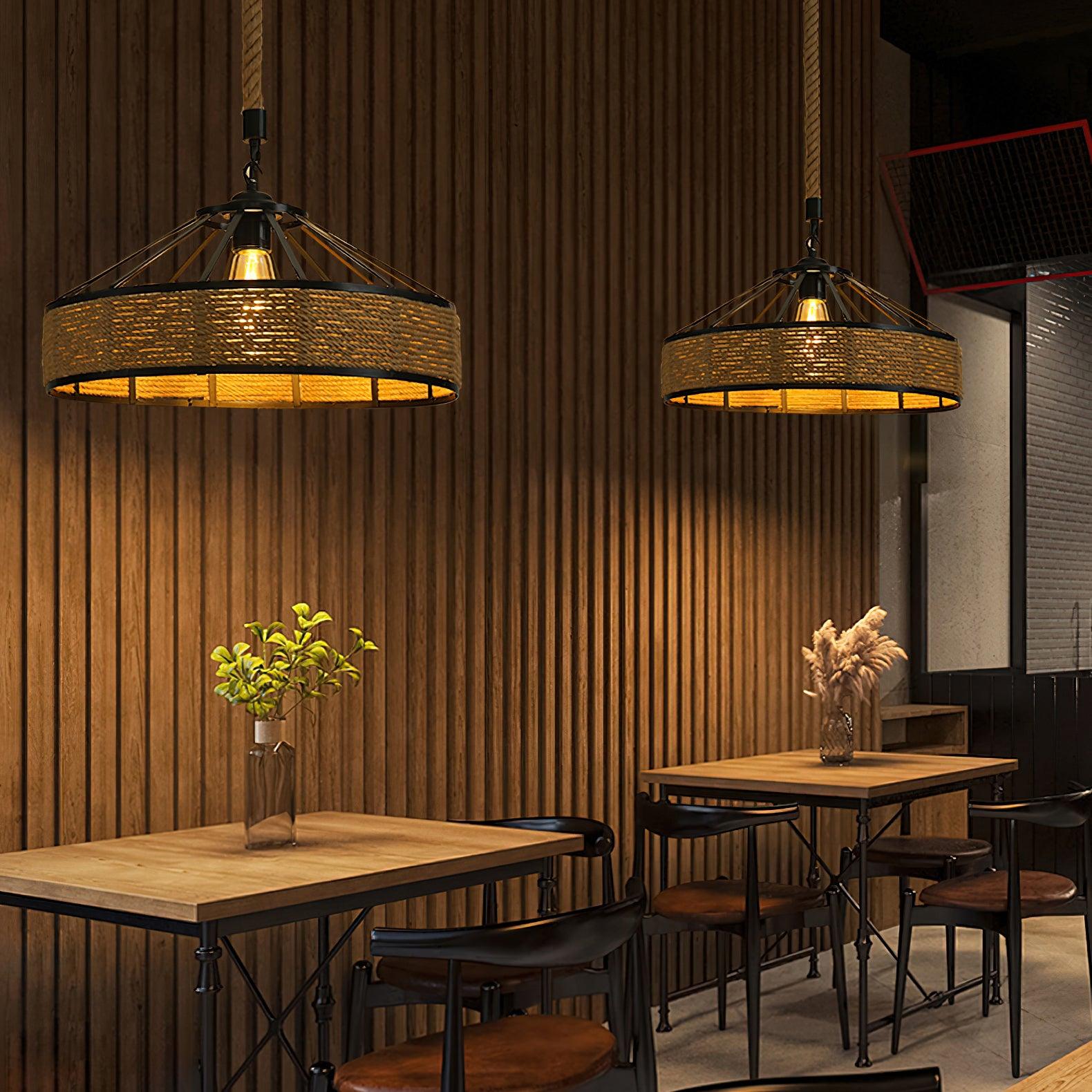 Alshaan Retro Hemp Rope Exquisite Pendant Light - Letslighting