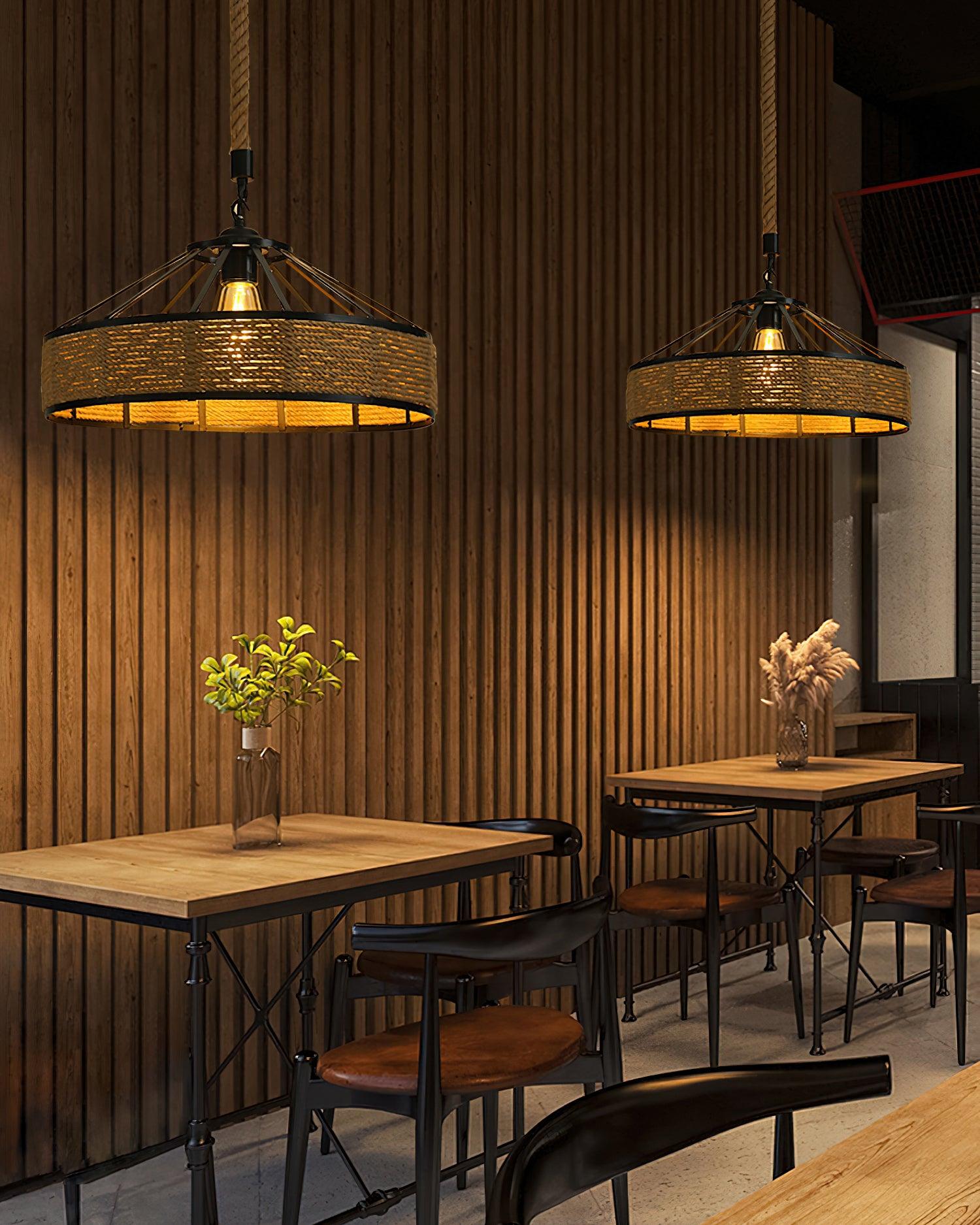 Alshaan Retro Hemp Rope Exquisite Pendant Light - Letslighting