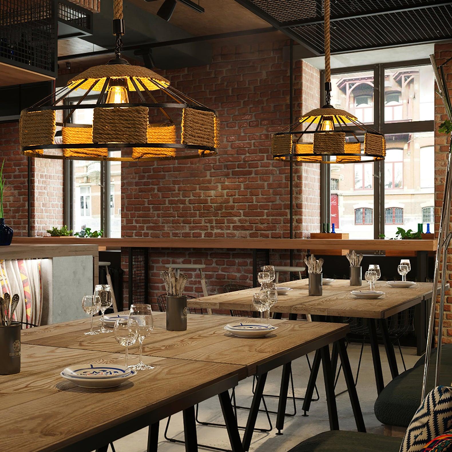Alshaan Retro Hemp Rope Exquisite Pendant Light - Letslighting