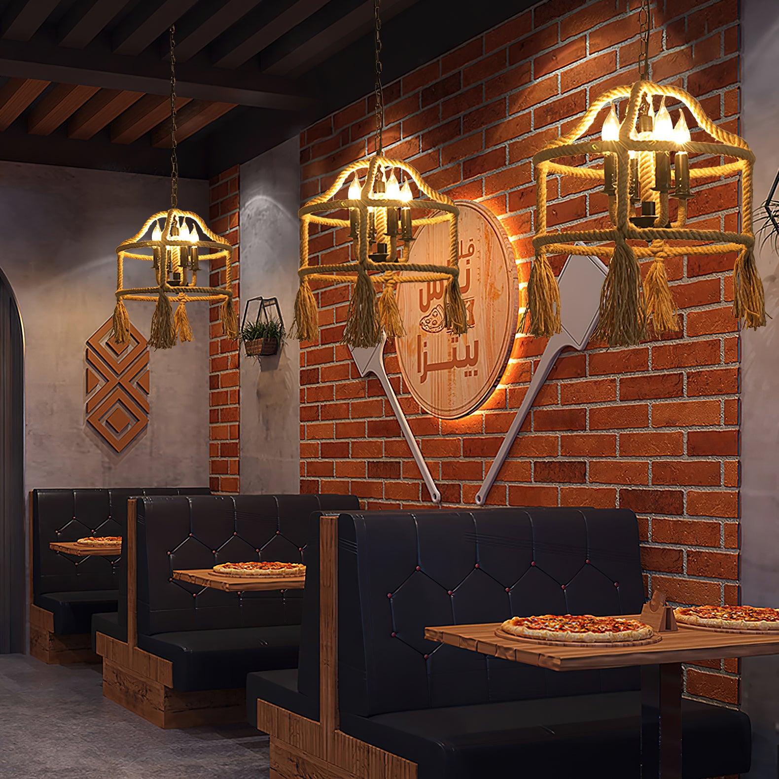 Alshaan Retro Hemp Rope Exquisite Pendant Light - Letslighting