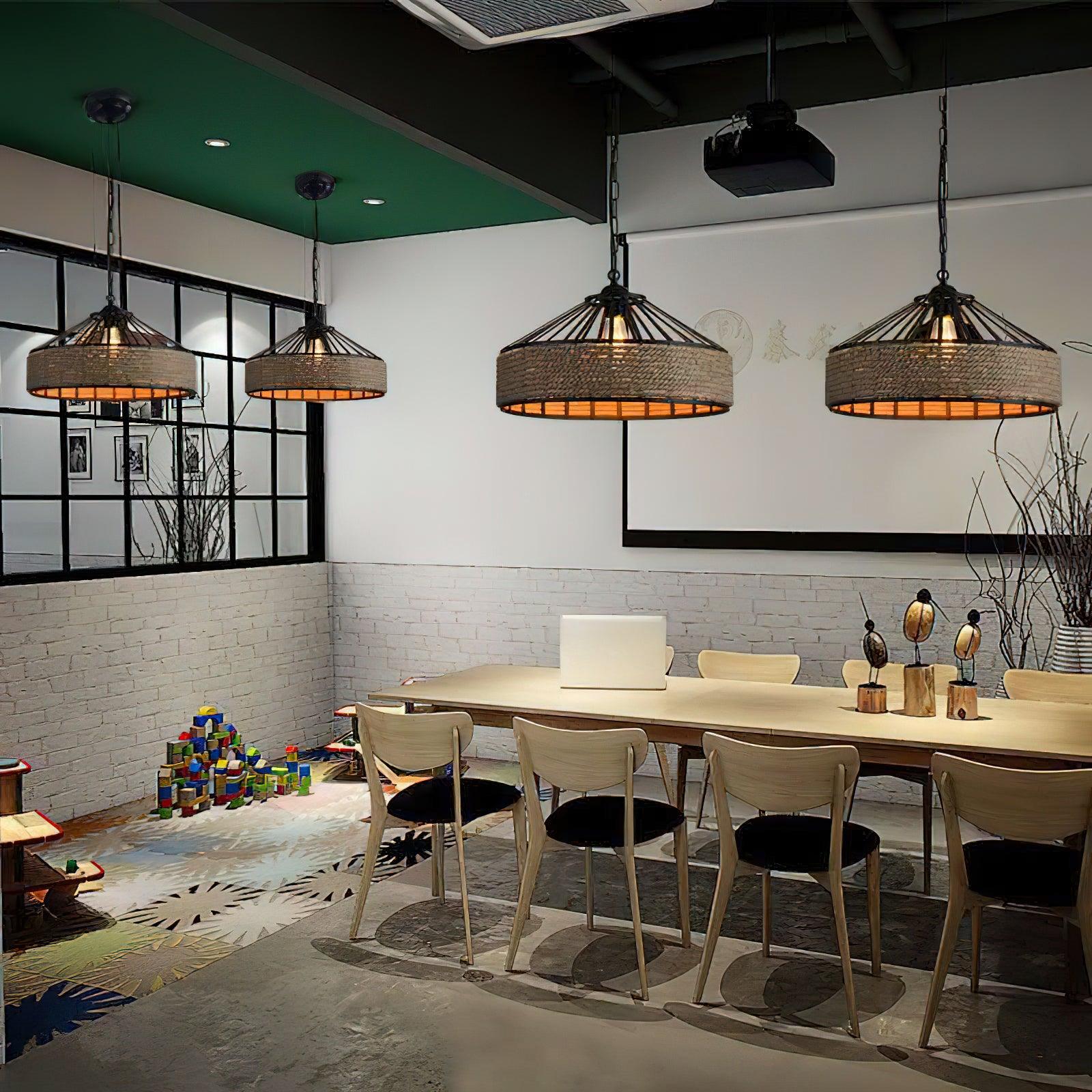 Alshaan Retro Hemp Rope Exquisite Pendant Light - Letslighting