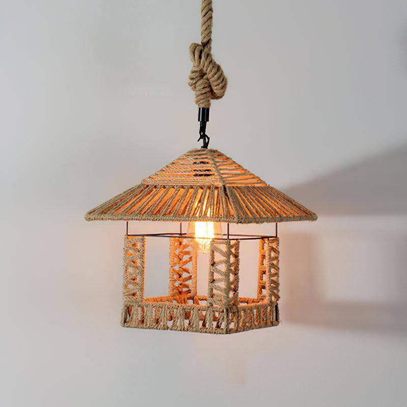 Alshaan Retro Hemp Rope Exquisite Pendant Light - Letslighting