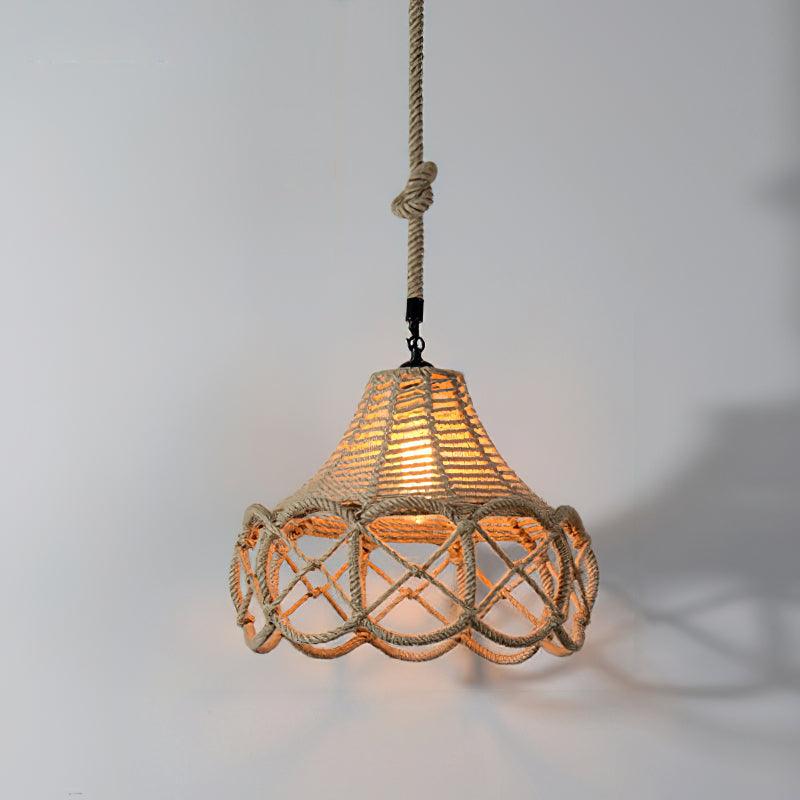Alshaan Retro Hemp Rope Exquisite Pendant Light - Letslighting