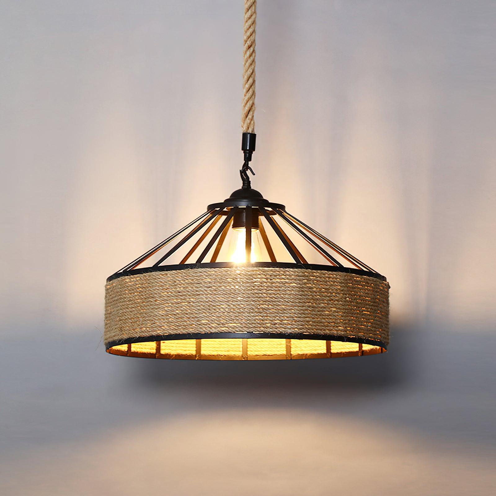 Alshaan Retro Hemp Rope Exquisite Pendant Light - Letslighting