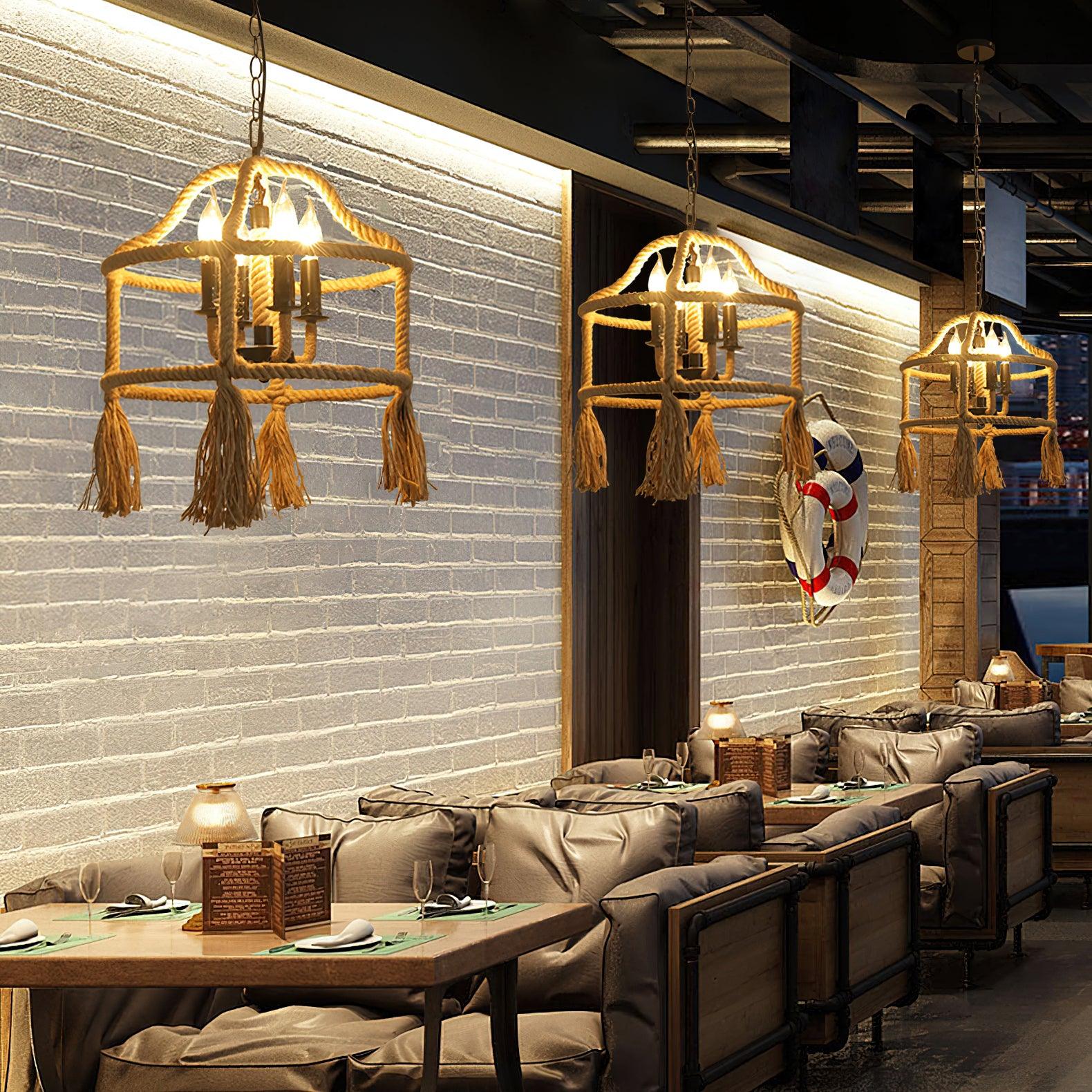 Alshaan Retro Hemp Rope Exquisite Pendant Light - Letslighting