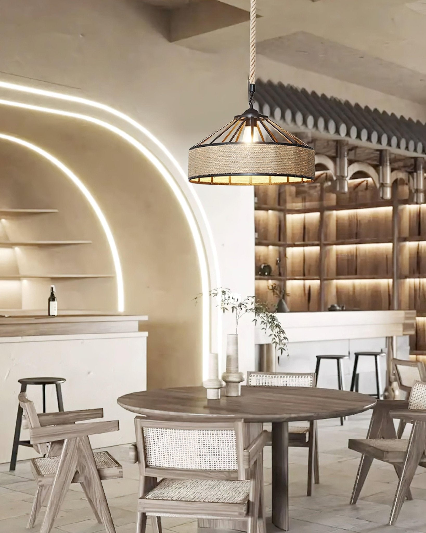 Alshaan Retro Hemp Rope Exquisite Pendant Light - Letslighting
