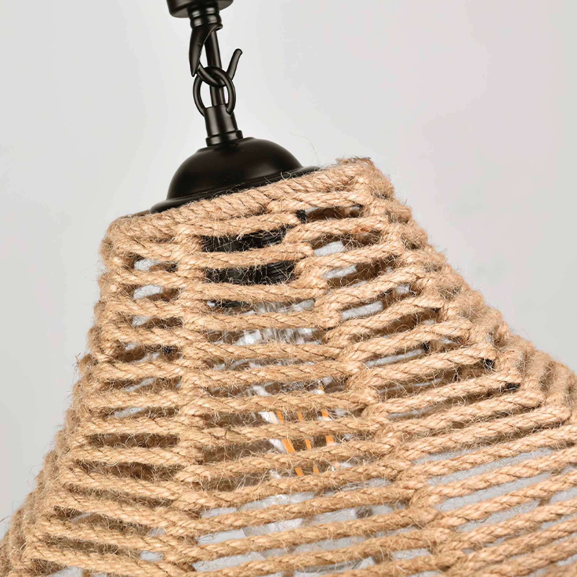 Evliran Retro Hemp Rope Interesting Pendant Light - Letslighting