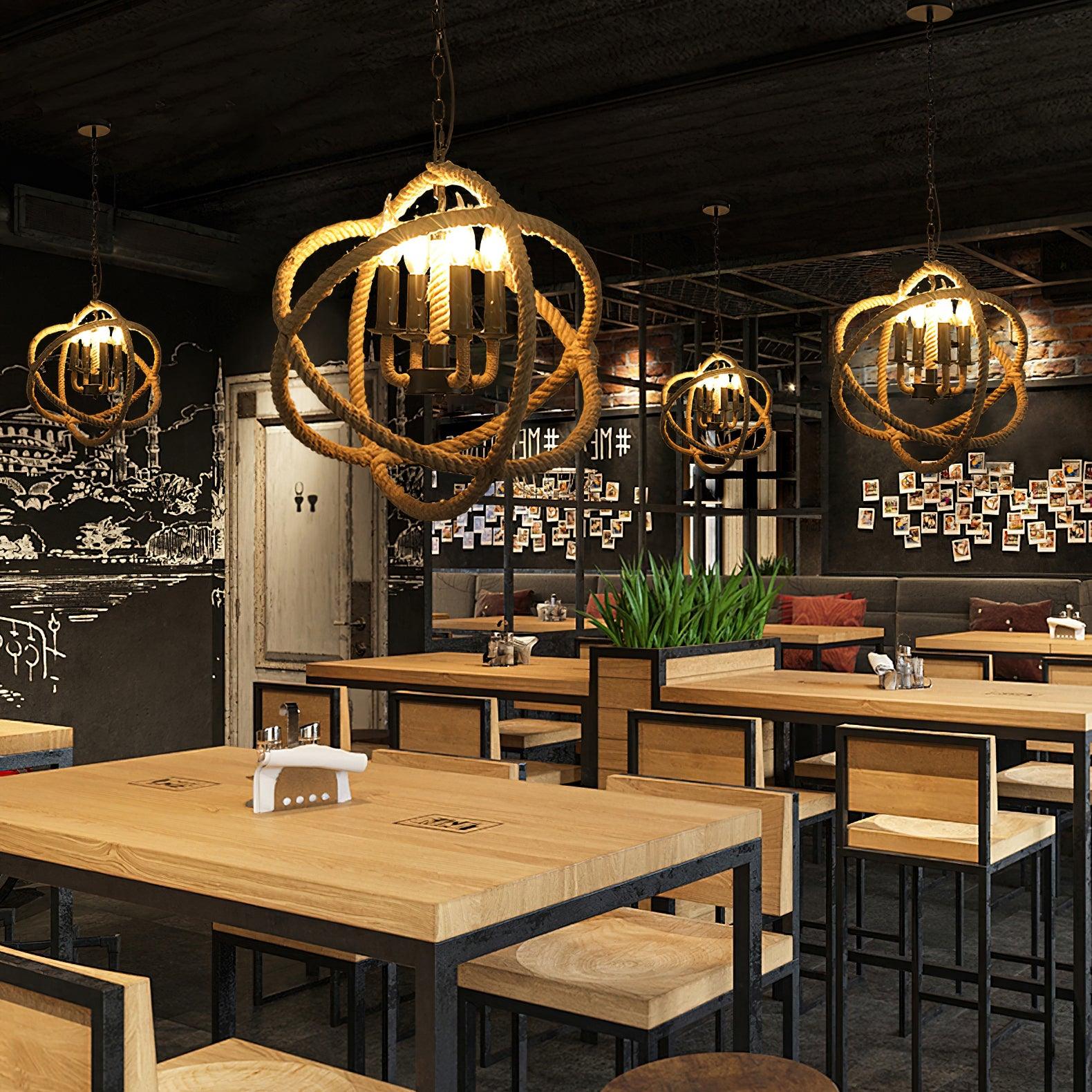 Evliran Retro Hemp Rope Interesting Pendant Light - Letslighting