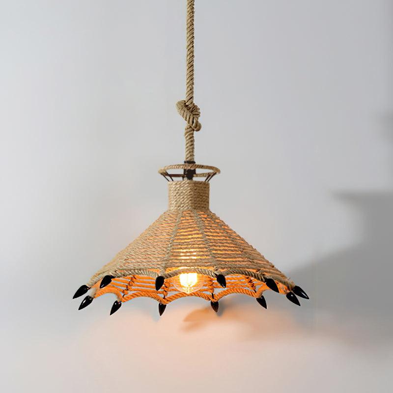 Evliran Retro Hemp Rope Interesting Pendant Light - Letslighting